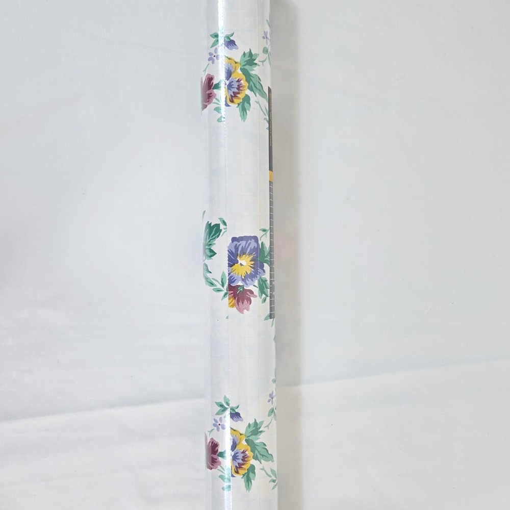 Rubbermaid 1996 Pansy Bouquet Self-Adhesive ConTact Paper NEW Roll Cottage 9x78